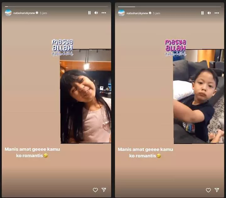 Aksi Lawak Plek Desta, Ucapan Anak Bungsu ke Natasha Rizky Super Romantis