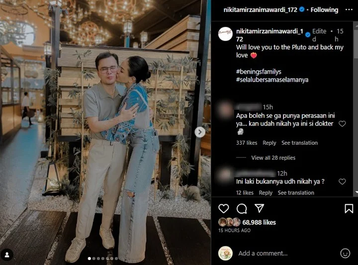 Potret Nikita Mirzani dan dr.Oky Pratama Disorot