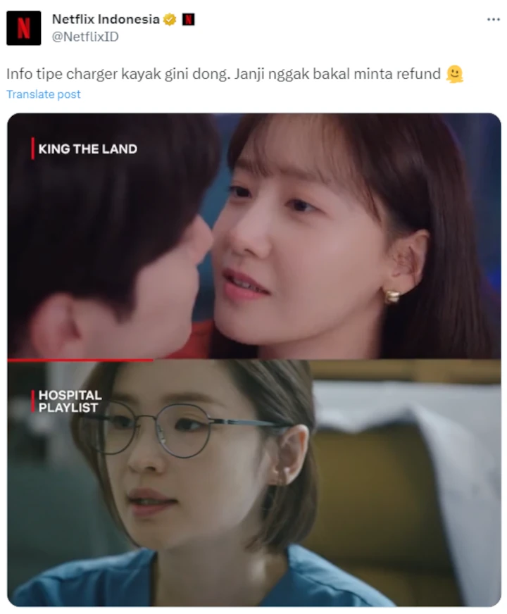 Dialog Charger Yoona dan Junho \'King the Land\' Dibandingkan \'Hospital Playlist\'