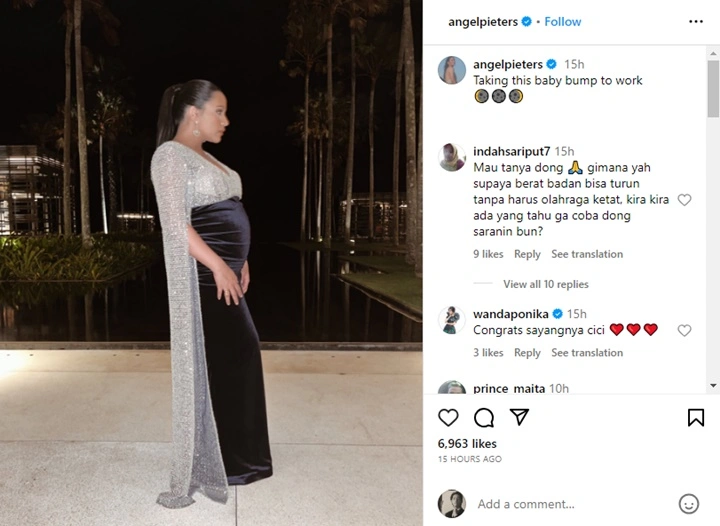 Angel Pieters Umumkan Hamil Anak Pertama, Pamer Baby Bump Bikin Rekan Artis Histeris