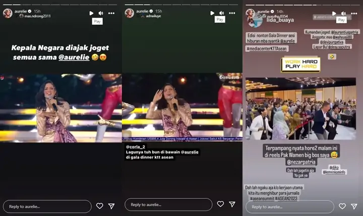 Pecah! Aurelie Moeremans Nyanyi Dangdut Sambil Joget di Gala Dinner KTT ASEAN 2023