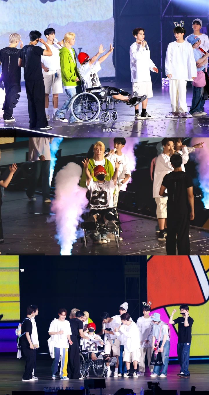 Cedera ACL, S.Coups Gabung SEVENTEEN \'Aju NICE\' di Tokyo Dome Pakai Kursi Roda