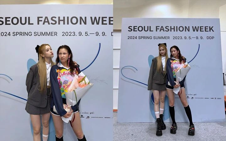 Huening Bahiyyih Kep1er Susul Huening Kai TXT & Lea Navvab di Seoul Fashion Week S/S 2024