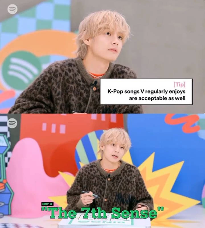V BTS Suka dan Beri Pujian untuk Lagu NCT U Debut \'The 7th Sense\' V BTS Suka dan Beri Pujian untuk Lagu NCT U Debut \'The 7th Sense\'