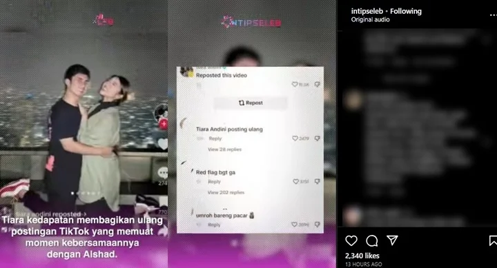 Tiara Andini Kepergok Repost Foto Bareng Alshad Ahmad