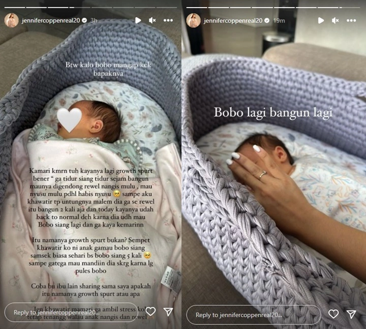 Jennifer Copen Sempat Cemas Bayinya Diduga Alami Growth Spurt