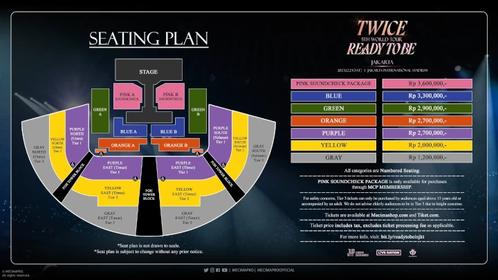 Setlist Konser TWICE \'READY TO BE\' di JIS Jakarta Diumumkan, Termahal Rp 3,6 Juta Banjir Benefit