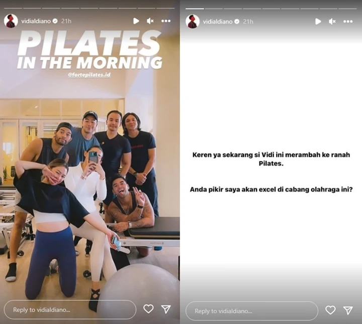 Teriakan Vidi Aldiano Saat Pilates Mirip Ibu Melahirkan Auto Diledek Sheila Dara