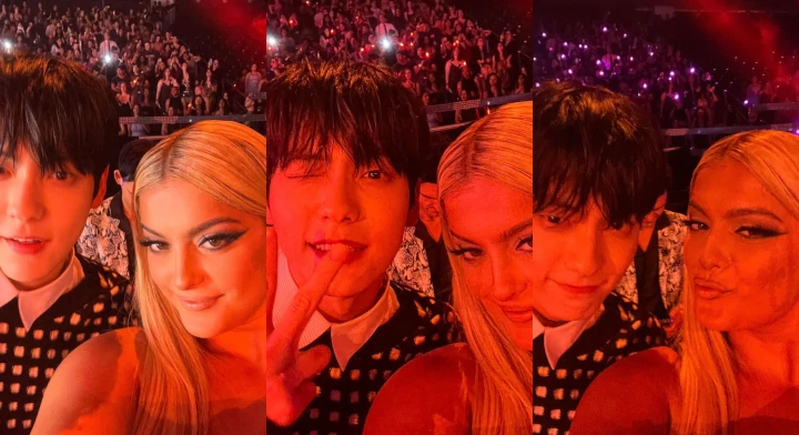 Soobin TXT Gercep Peluk Bebe Rexha di MTV VMAs 2023, Momen Persahabatan Bikin Gemas