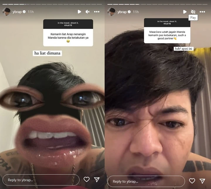 Reza Arap Bingung Setengah Mati Usai Fans Amanda Manopo Banjiri Ucapan Terima Kasih