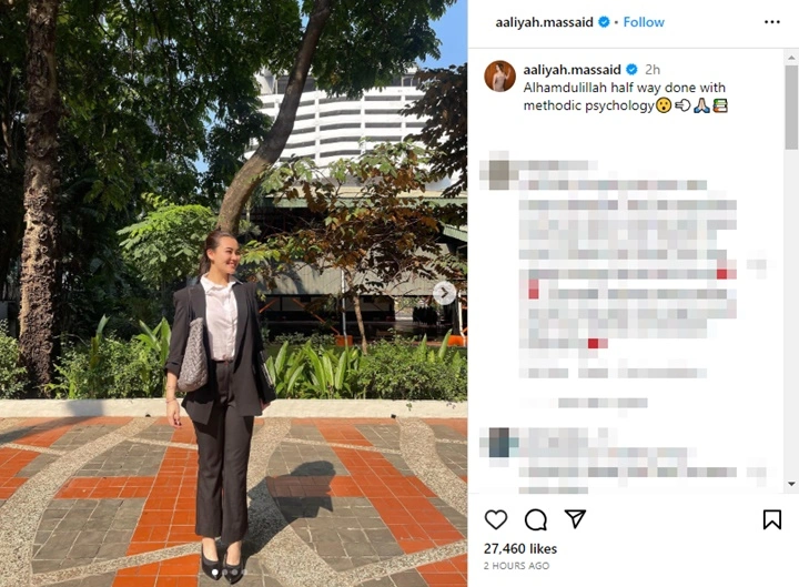 Aaliyah Massaid Pamer Kegiatan Ngampus, OOTD Sopan Bisa Dicontoh