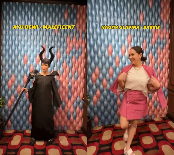 Ayu Dewi Pakai Kostum Maleficient di Arisan Geng Cendol, OOTD Nagita Slavina Curi Perhatian
