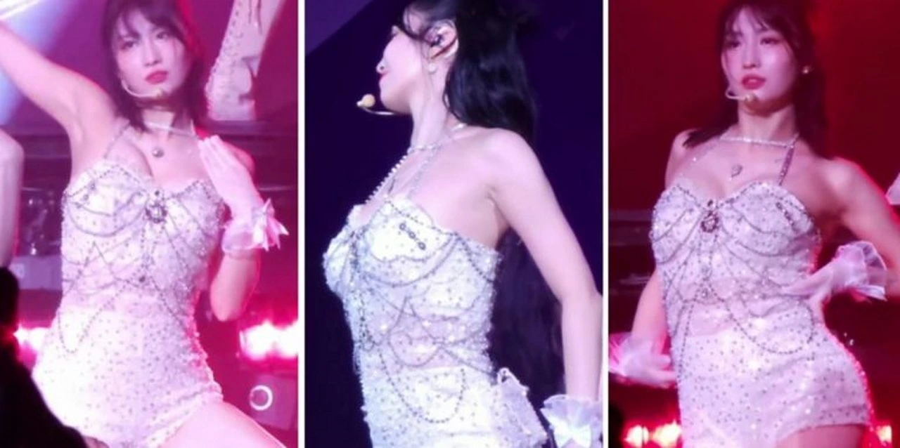 Tampil Menawan di Konser. Tubuh Seksi Nan Bertorot Momo Twice Bikin Takjub