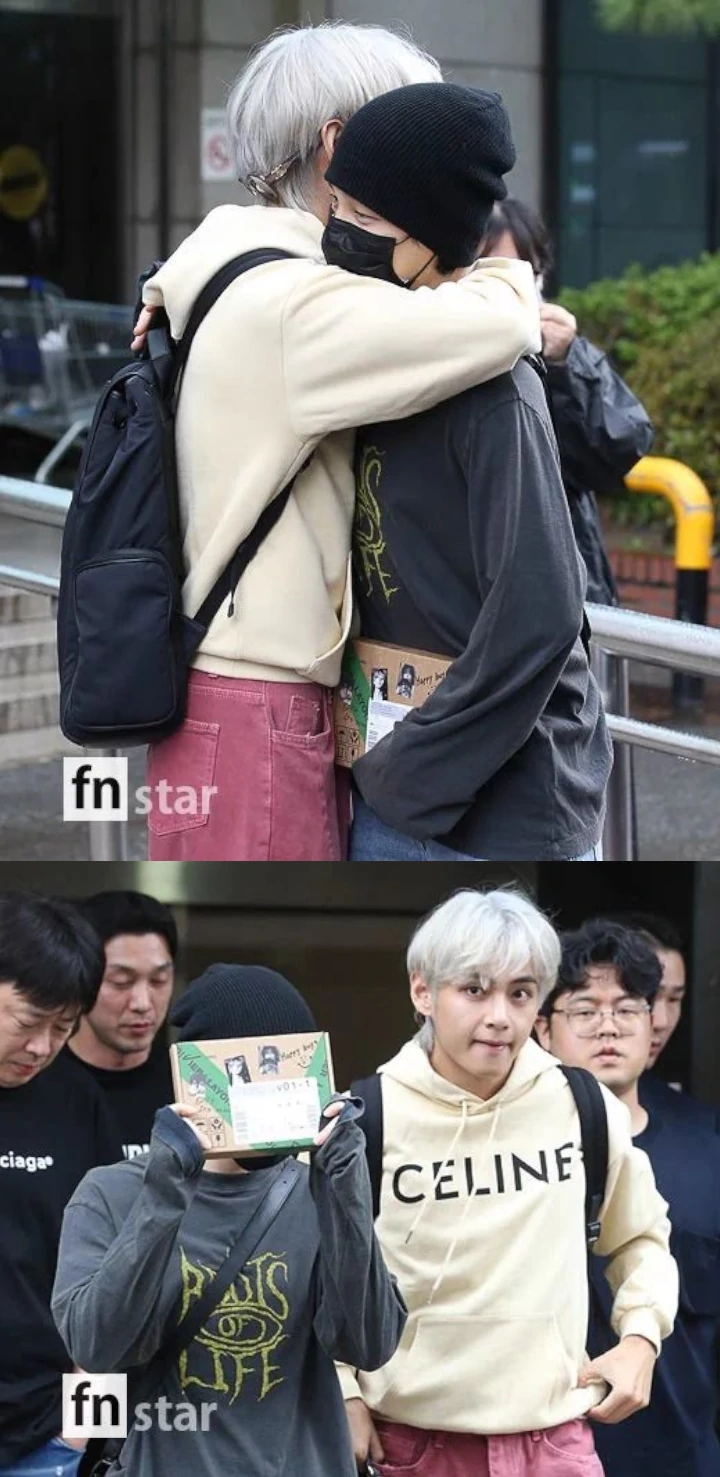 V BTS Didatangi Jimin di \'Music Bank\', Perpisahan Dibilang Bak Kepergok Dispatch