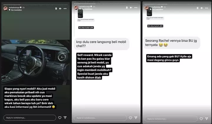 Rachel Vennya Jual Mobil yang Dibeli Sesaat Setelah Cerai, Alasan Relatable Justru Bikin Tak Sangka