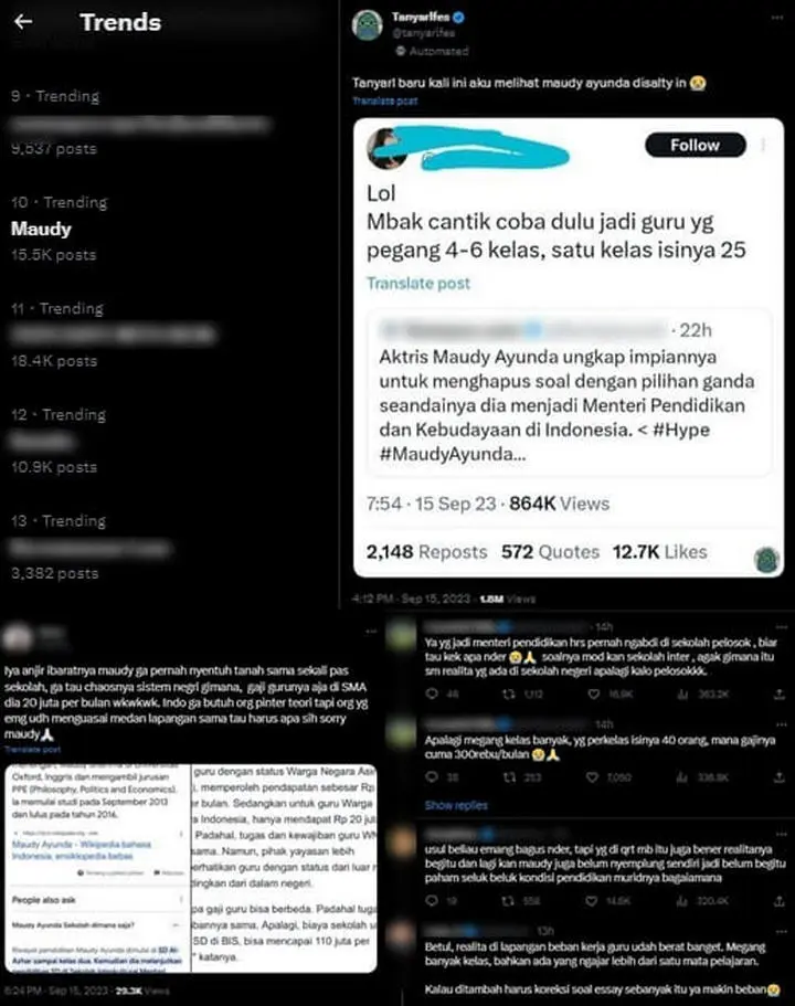 Maudy Ayunda Tak Paham Dunia Pendidikan di Lapangan?