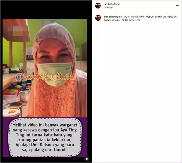 Umi Kalsum Ibu Ayu Ting Ting Balas Savage Serangan Haters
