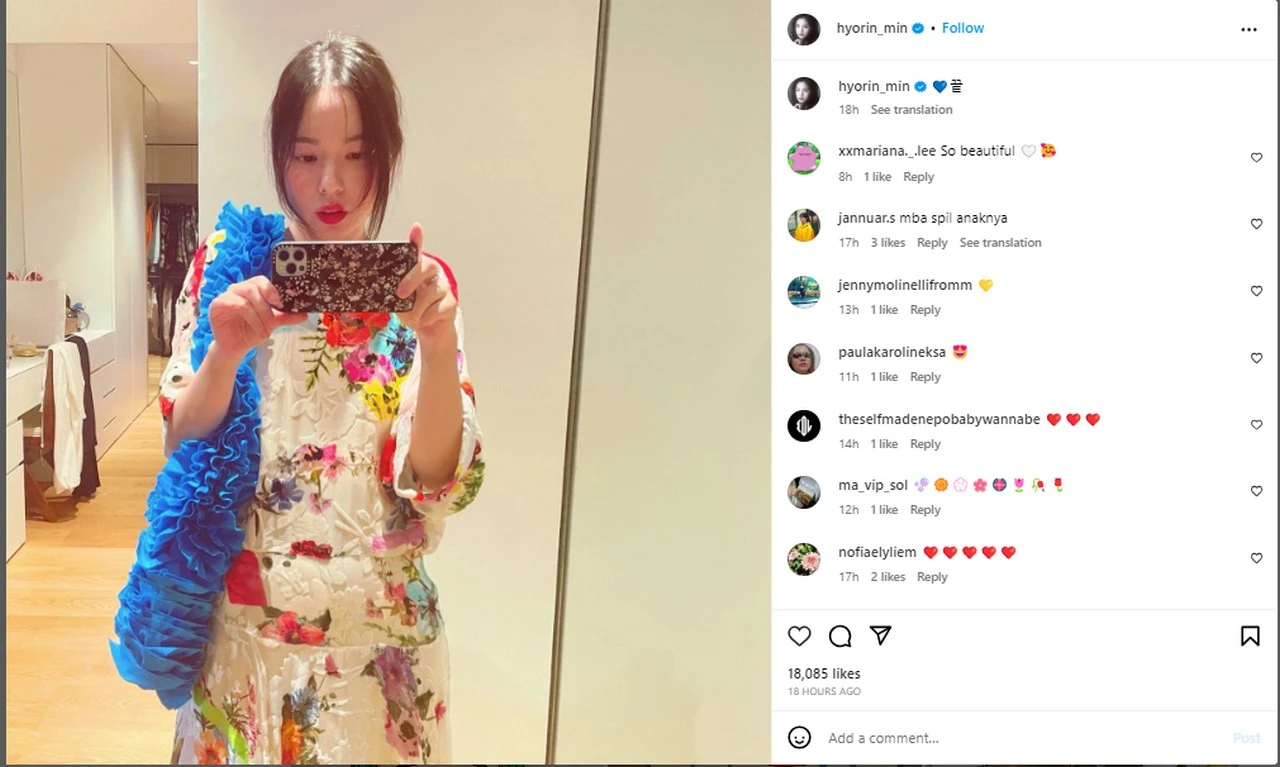 Tampil Dengan Kecantikan Natural, Min Hyo Rin Istri Taeyang BIGBANG Banjir Pujian