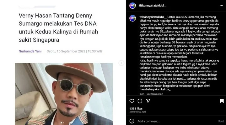 Ramalan Titisan Nyai Ratu Kidul Soal Denny Sumargo dan DJ Verny Hasan