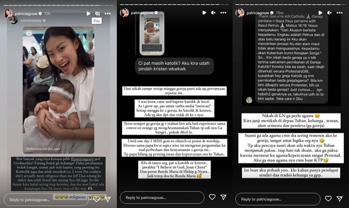 Dipuji Religius, Patricia Gouw Doakan Suami Bule yang Tak Beragama