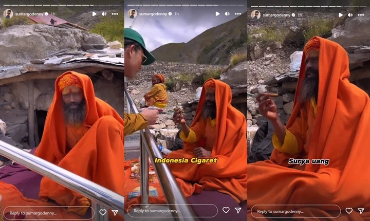 Denny Sumargo Nekat Beri Rokok ke Pertapa Nepal, Reaksinya Tak Terduga