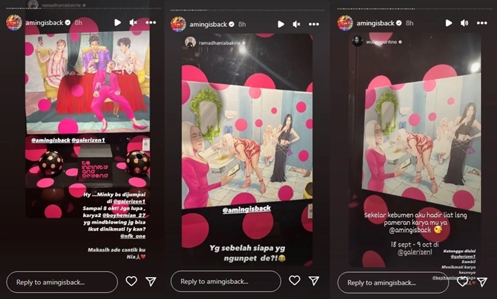 Lukisan Karya Aming Dipajang di Pameran, Gambarnya Bikin Rekan Artis Terpukau