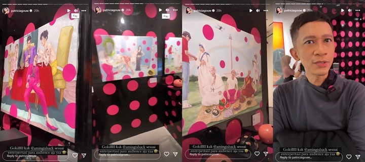 Lukisan Karya Aming Dipajang di Pameran, Gambarnya Bikin Rekan Artis Terpukau