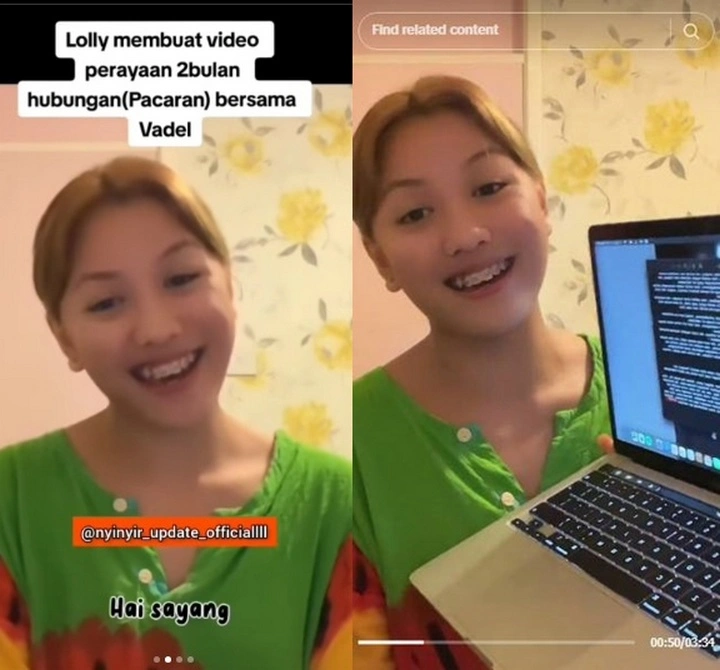 Pesan Romantis Loly Putri Nikita Mirzani Untuk Sang Kekasih