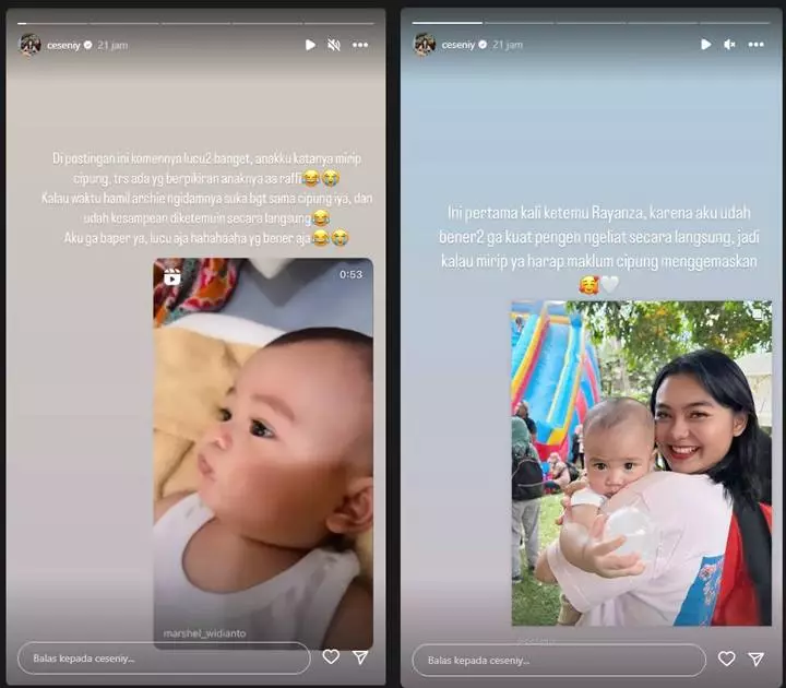 Cesen Angkat Bicara Usai Anaknya dan Marshel Widianto Disebut Mirip Rayyanza Cipung