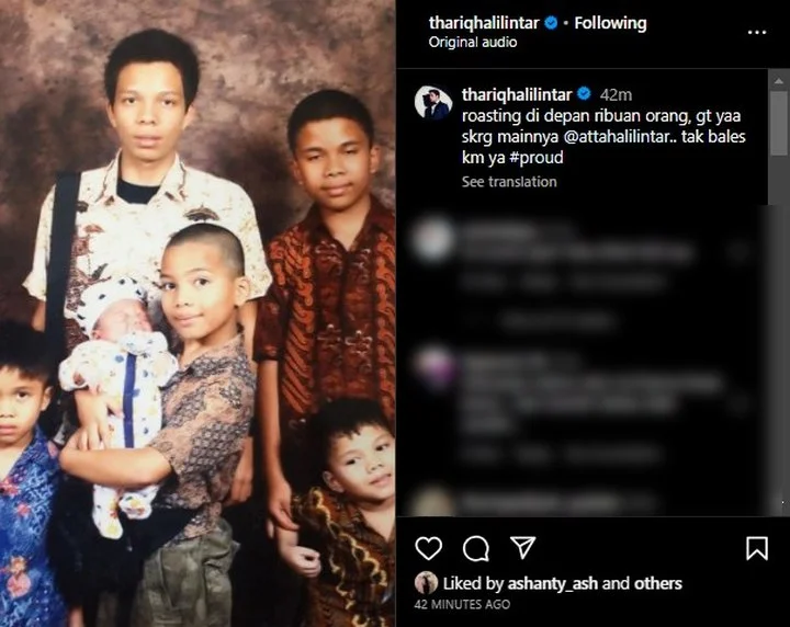 Thariq Halilintar Kena Roasting Atta Halilintar