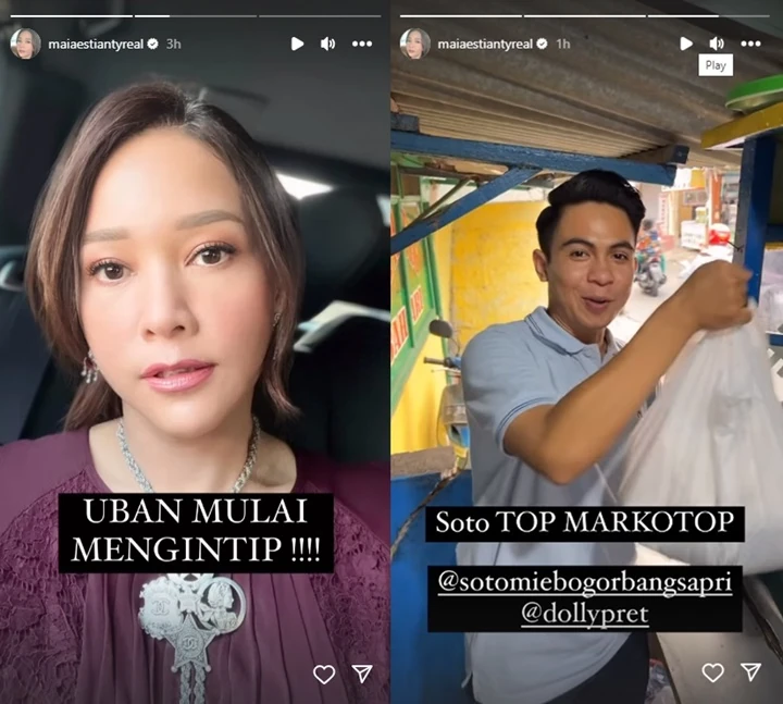 Maia Estianty Muncul Usai Suami Diperiksa KPK, Pamer Aksi Merakyat Borong Makanan Warung