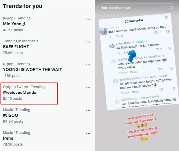 Tagar #weloveuManda Trending Usai Putri Anne Diduga Sindir Amanda Manopo Bosenin