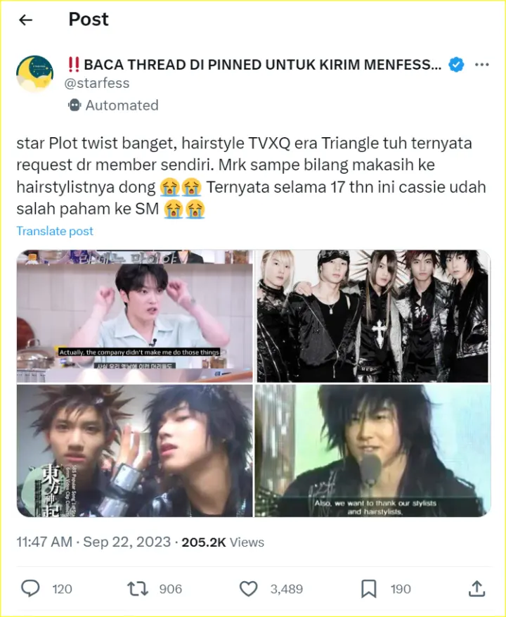 Pembahasan terkait dengan rambut TVXQ