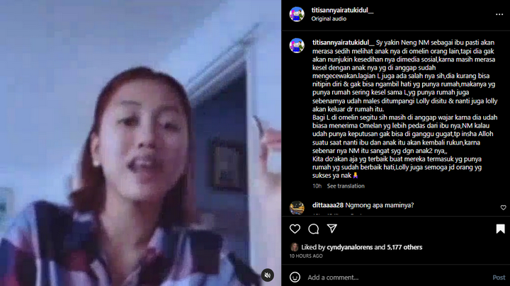 Ramalan Titisan Nyai Ratu Kidul Soal Nikita Mirzani dan Lolly