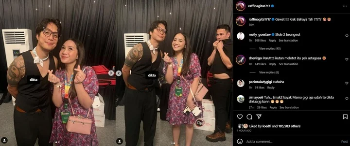 Dikta dan Nagita Slavina Bikin Raffi Ahmad Cemburu