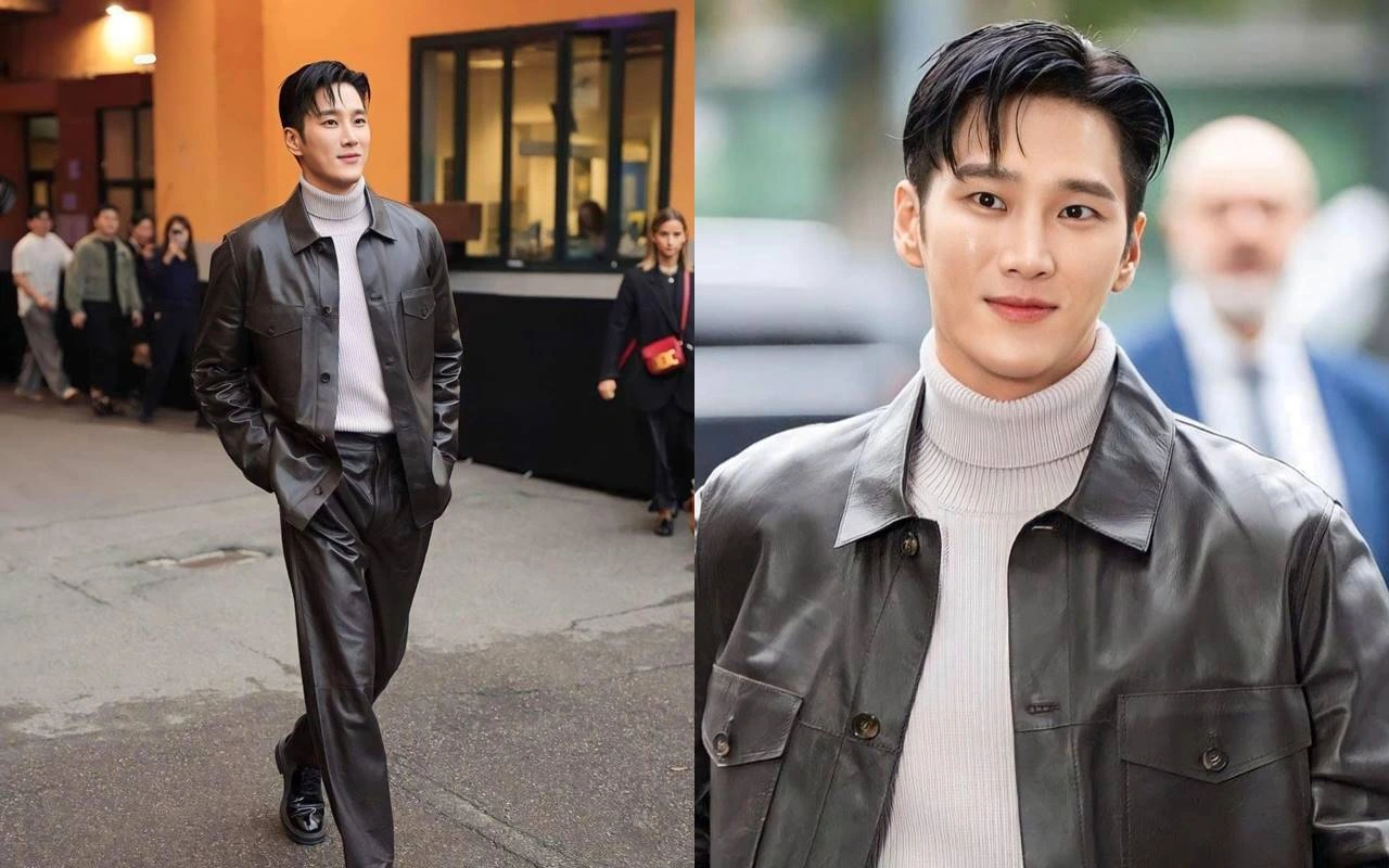 Dijuluki Jisoo\'s Man, Ahn Bo Hyun Pikat Fans Dengan Setelan Kulit & Sweter di Milan Fashion Week