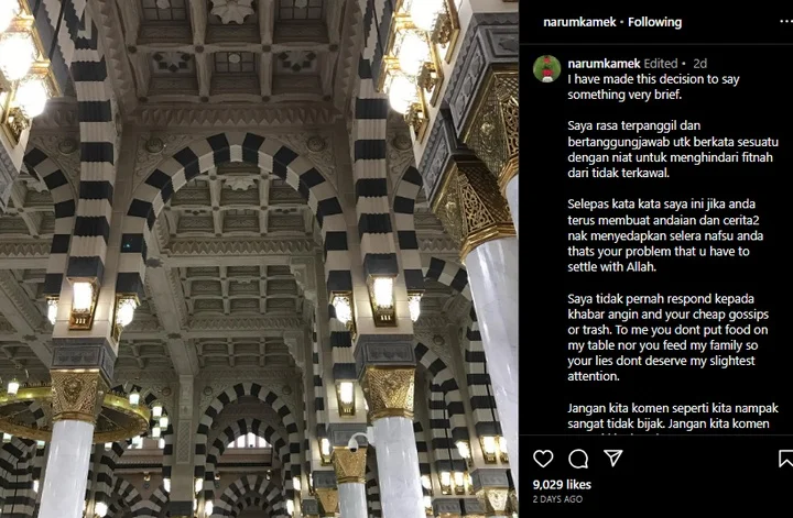 Engku Emran Eks Suami Laudya Cynthia Bella Klarifikasi Isu Cerai