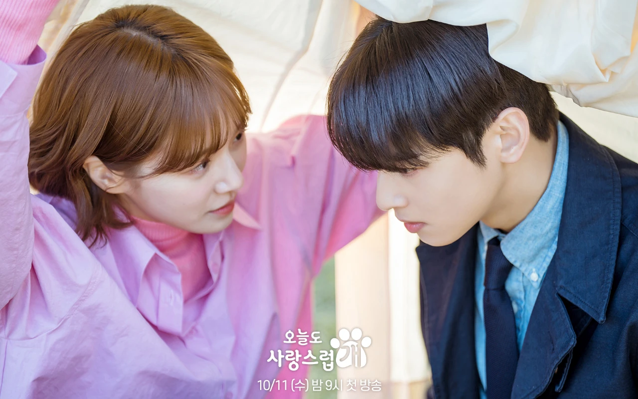 Cha Eunwoo Puji Park Gyu Young Imut Saat Syuting 'A Good Day To Be A Dog'