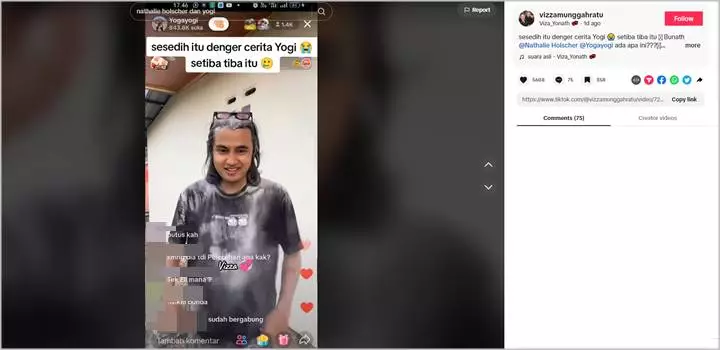 Putus, Yogi Ilham Digunjing Hempas Nathalie Holscher Usai Dapat Ketenaran