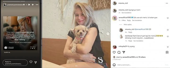 Postingan Adik Maxime Bouttier Disorot, Putri Anne Sentil Sosok Sok Manis-Topik Pagi
