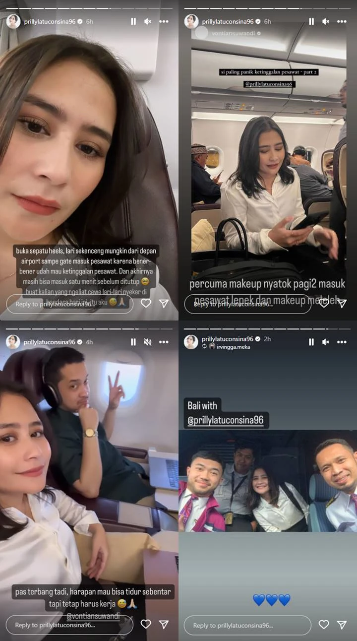 Prilly Latuconsina Nyeker Sambil Lari-lari di Bandara, Ada Apa?