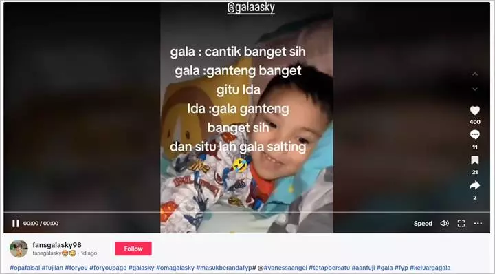 Puji Kecantikan Ida Sang Babysitter, Gala Sky Keponakan Fuji An Punya Motif Menggemaskan