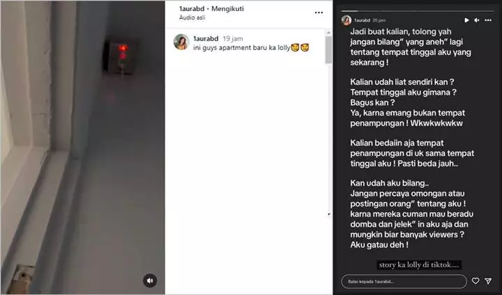 Minta Sumber Uang Tak Dipertanyakan, Lolly Putri Nikita Mirzani Bantah Tinggal di Penampungan
