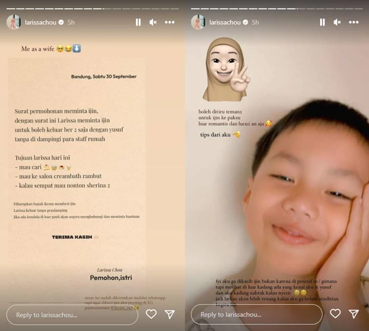 Ikram Rosadi Khawatir, Larissa Chou Justru Minta Tak Diintilin Saat Keluar Rumah