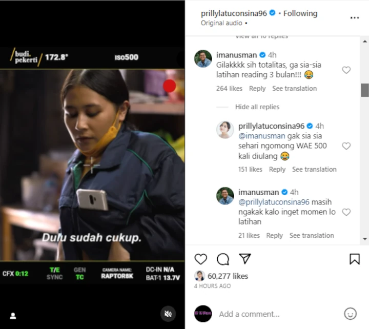 Prilly Latuconsina 3 Bulan Belajar Bahasa Jawa, Hasilnya Bikin Takjub