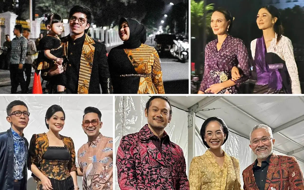 Luna Maya & Mikha Tambayong Serba Ungu, Intip 10 Gaya Berwarna Artis di Istana Berbatik
