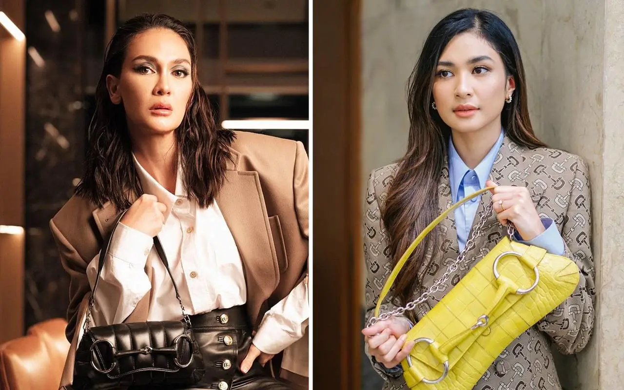 Luna Maya Gandeng Mikha Tambayong Di Catwalk Istana Negara, Perpaduan Tinggi Badan Pas