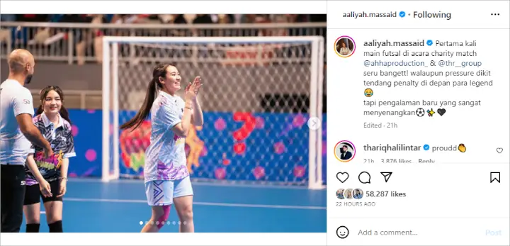 Aaliyah Massaid Jalan Pincang, Thariq Halilintar Beri Komentar Singkat Tapi Manis