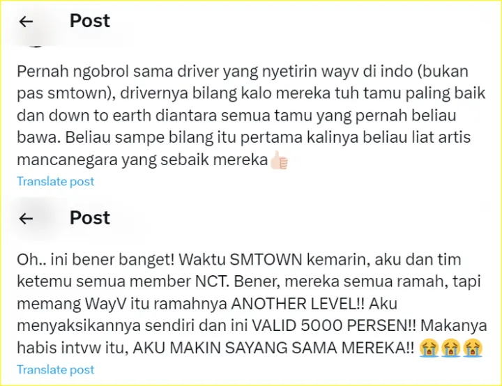 keramahan member WayV diagungkan