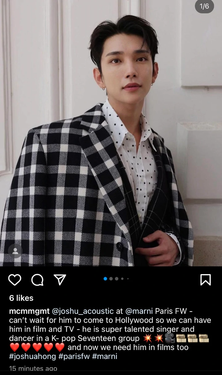 Joshua Hong SEVENTEEN Diharapkan Ordal Debut di Hollywood Berkat PFW 2023